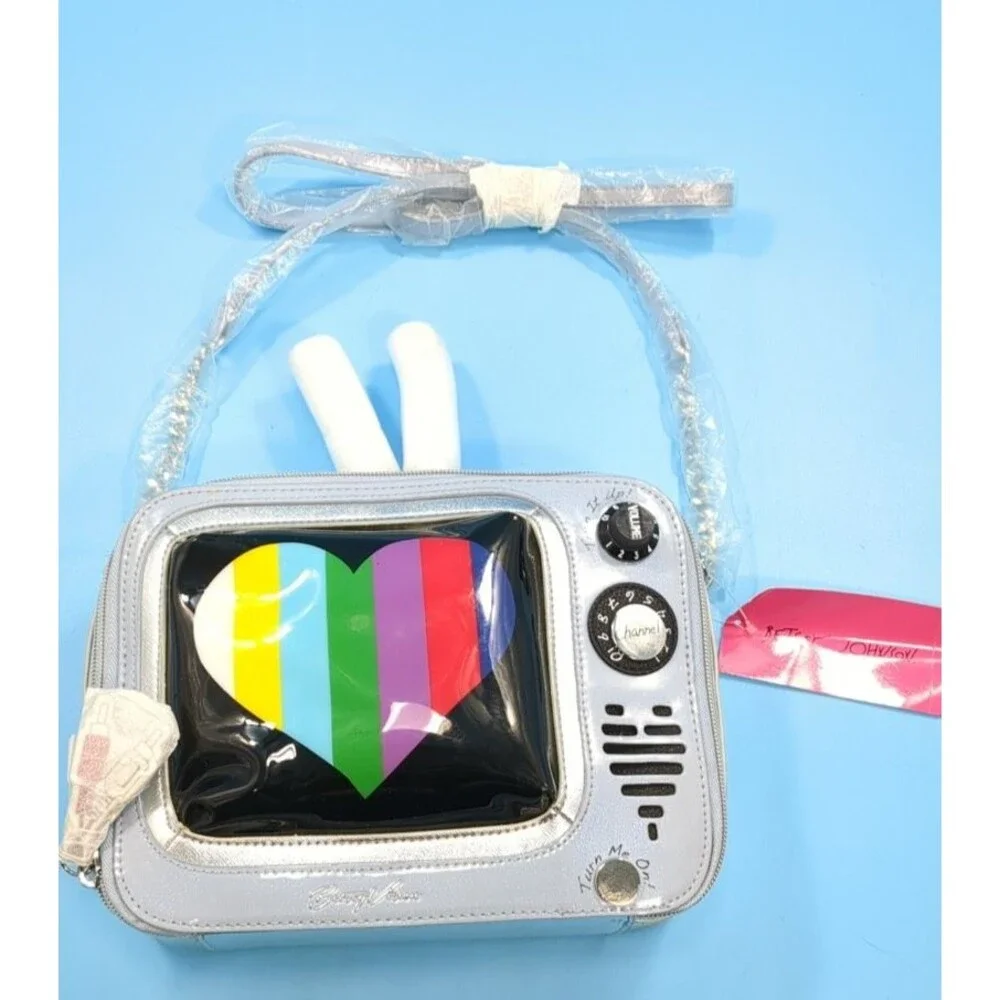 Betsey Johnson Television Crossbody TV Betsey Vision Retro Bag Purse NWT